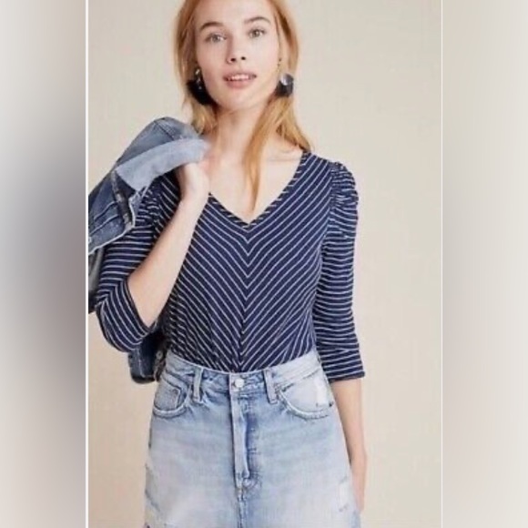 Maeve Lauryn Striped Top from Anthropologie - Picture 1 of 2